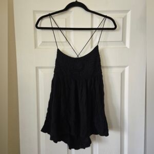 Free People Blackbird Crossback Floaty Top, XS